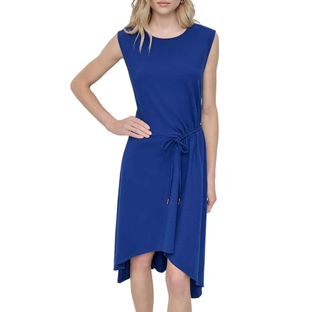 DKNY Royal Blue Sleeveless Dress Size M NWT